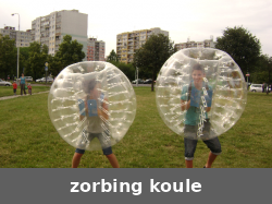 Zorbing koule – pronájem atrakcí Vinelan